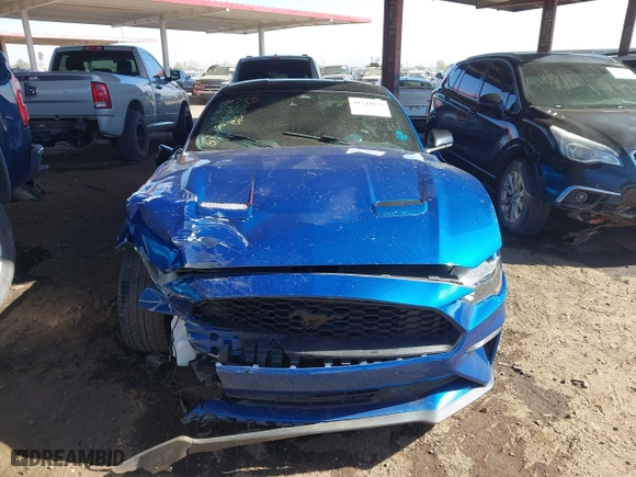 2022 Ford Mustang EcoBoost with VIN 1FA6P8TH5N5140485, listed as a IAAI auction lot 41744879 with 25,348 mi miles. Bid and sale history available at carsss.com. Image 12.