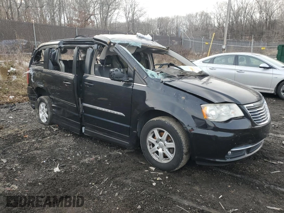 2012 Chrysler Town & Country Touring with VIN 2C4RC1BG9CR288948, listed as a Copart auction lot 55582245 with 110,936 mi miles and Salvage Title. Bid and sale history available at carsss.com. Image 4.