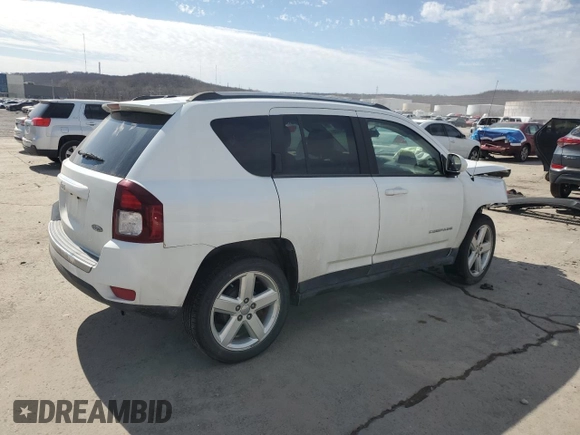 2014 Jeep Compass High Altitude with VIN 1C4NJCEA6ED679813, listed as a Copart auction lot 46629135 with 79,200 mi miles and Salvage Title. Bid and sale history available at carsss.com. Image 3.