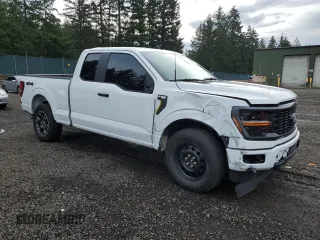 2024 Ford F-150 with VIN 1FTFX2L53RKD08080, listed as a Copart auction lot 43693095 with 4,381 mi miles and Salvage title. Bid and sale history available at DreamBid. Image 4.