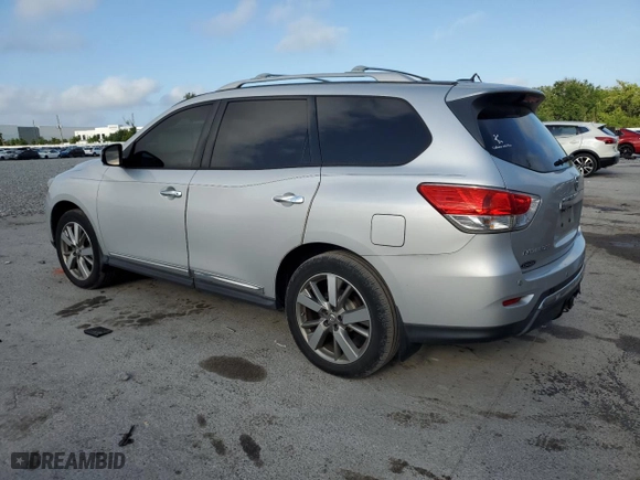 2013 Nissan Pathfinder Platinum with VIN 5N1AR2MN8DC665997, listed as a Copart auction lot 51487335 with 158,740 mi miles and Salvage Title. Bid and sale history available at carsss.com. Image 2.