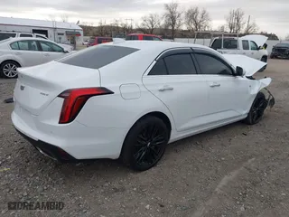 2021 Cadillac CT4 Premium Luxury with VIN 1G6DF5RK3M0106713, listed as a IAAI auction lot 41084691 with 1 mi miles. Bid and sale history available at carsss.com. Image 4.