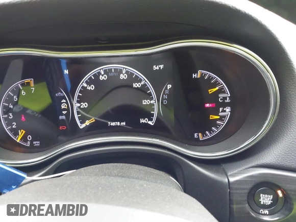 2019 Jeep Grand Cherokee Laredo E with VIN 1C4RJFAG1KC564325, listed as a IAAI auction lot 41359840 with 74,678 mi miles. Bid and sale history available at carsss.com. Image 7.