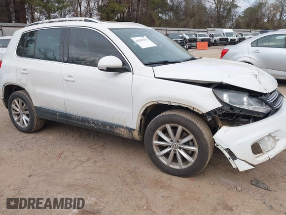 2017 Volkswagen Tiguan Wolfsburg Edition with VIN WVGRV7AX5HK019734, listed as a IAAI auction lot 41391911 with 123,005 mi miles and . Bid and sale history available at DreamBid. Image 1.