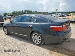2007 Lexus LS 460 with VIN JTHBL46F675003368, listed as a Copart auction lot 62220355 with 176,745 mi miles and Salvage title. Bid and sale history available at DreamBid. Image 2.