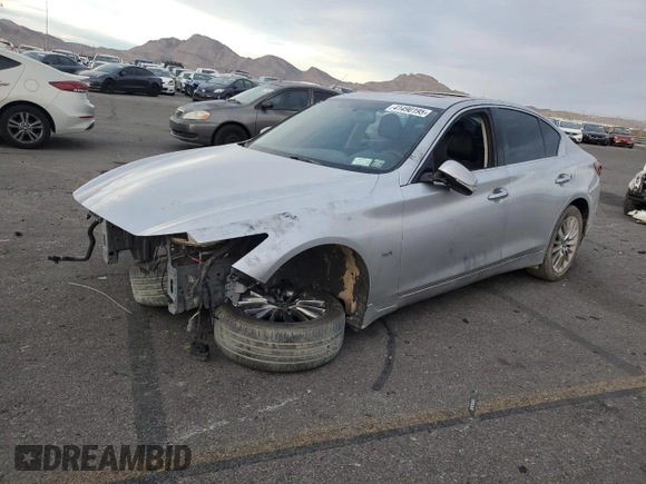 2020 Infiniti Q50 with VIN JN1EV7AR7LM255371, listed as a Copart auction lot 41490195 with 85,974 mi miles and Salvage Title. Bid and sale history available at DreamBid. Image 1.