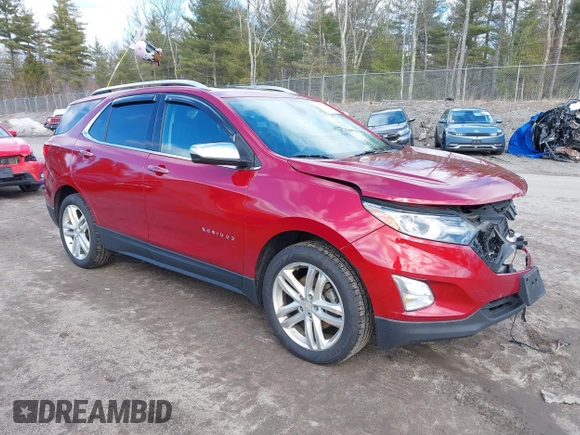 2018 Chevrolet Equinox Premier with VIN 3GNAXWEX7JS514230, listed as a IAAI auction lot 41848816 with 69,805 mi miles and . Bid and sale history available at carsss.com. Image 1.