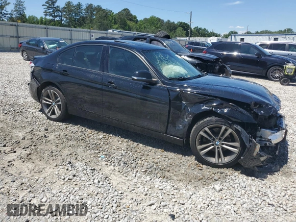 2018 BMW 3 Series 330i xDrive with VIN WBA8D9C54JEM35107, listed as a Copart auction lot 55878485 with 65,211 mi miles and Salvage title. Bid and sale history available at DreamBid. Image 4.