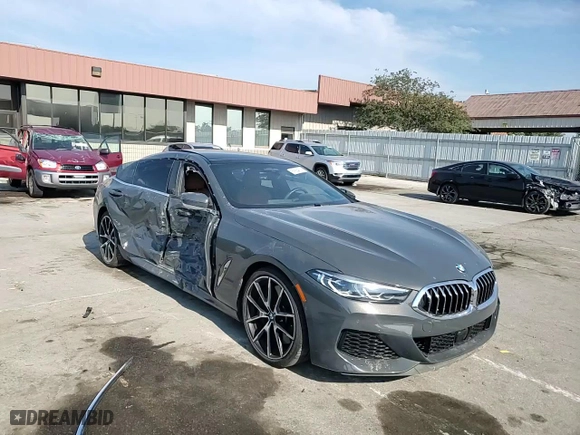 2021 BMW 8 Series M850i with VIN WBAGV8C04MCF78813, listed as a Copart auction lot 68984614 with 0 mi miles and Salvage Title. Bid and sale history available at carsss.com. Image 11.
