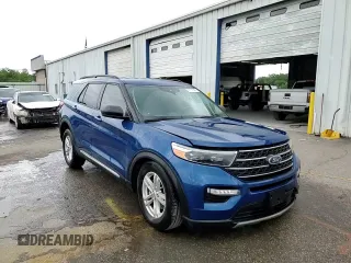 2022 Ford Explorer XLT with VIN 1FMSK7DH7NGC02324, listed as a Copart auction lot 55757885 with 19,078 mi miles and Salvage title. Bid and sale history available at DreamBid. Image 14.