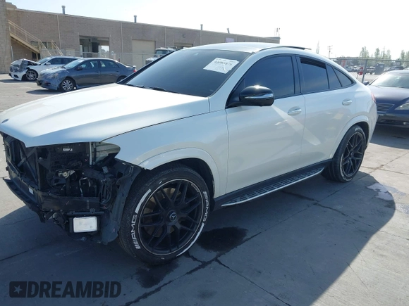 2021 Mercedes-Benz GLE 53 AMG with VIN 4JGFD6BBXMA376961, listed as a IAAI auction lot 42086876 with 66,115 mi miles and . Bid and sale history available at DreamBid. Image 2.