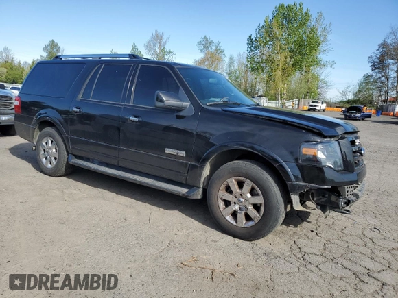 2007 Ford Expedition Max Limited z VIN 1FMFK20587LA27351, wystawiony jako Copart lot #53321495 z przebiegiem 163 731 mil mil oraz Szkoda całkowita • Salvage title. Historia ofert i sprzedaży dostępna na DreamBid. Obrazek 4.