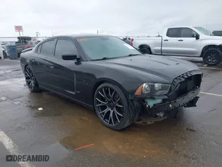 2014 Dodge Charger RT with VIN 2C3CDXCT0EH350011, listed as a IAAI auction lot 41907132 with 145,201 mi miles. Bid and sale history available at carsss.com. Image 1.
