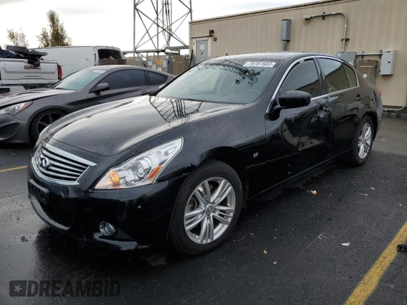 2015 Infiniti Q40 with VIN JN1CV6AP7FM500156, listed as a Copart auction lot 79787603 with Not Provided miles and Salvage Title. Bid and sale history available at DreamBid. Image 1.