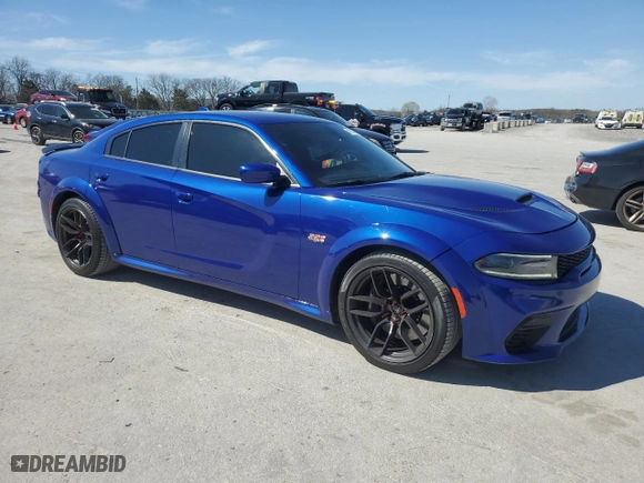 2022 Dodge Charger Scat Pack Widebody with VIN 2C3CDXGJXNH135440, listed as a Copart auction lot 49734765 with 13,044 mi miles and Clean Title. Bid and sale history available at carsss.com. Image 4.