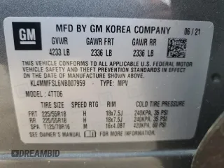 2022 Buick Encore GX Essence с VIN KL4MMFSL6NB007959, выставлен на аукционе Copart как лот 55528205 с пробегом 63 916 миль миль и Чистый • Clean title. История ставок и продаж доступна на DreamBid. Изображение 12.