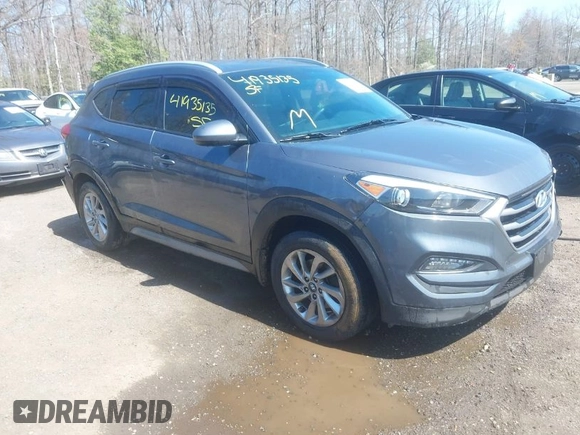 2017 Hyundai Tucson SE with VIN KM8J3CA46HU550818, listed as a IAAI auction lot 41935135 with 90,982 mi miles. Bid and sale history available at carsss.com. Image 1.