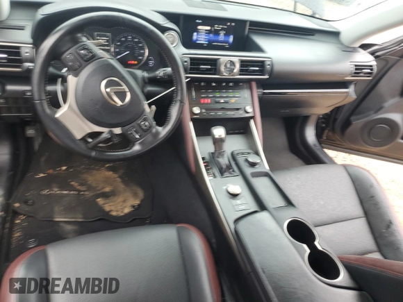 2017 Lexus IS 200t with VIN JTHBA1D21H5060292, listed as a Copart auction lot 83336214 with 87,865 mi miles and Salvage Title. Bid and sale history available at DreamBid. Image 8.