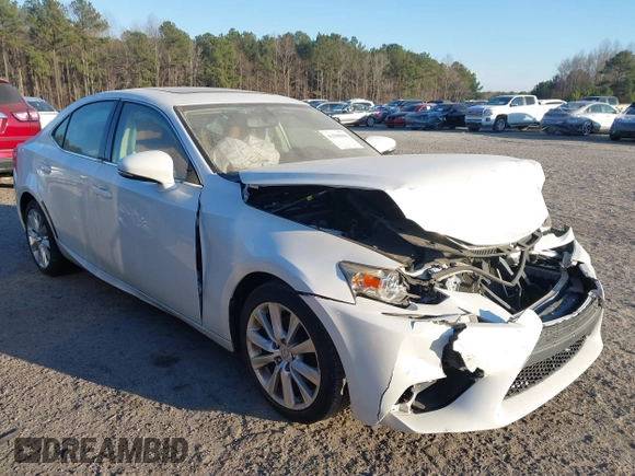 2015 Lexus IS 250 with VIN JTHBF1D21F5070576, listed as a IAAI auction lot 41590004 with 140,224 mi miles and . Bid and sale history available at carsss.com. Image 1.