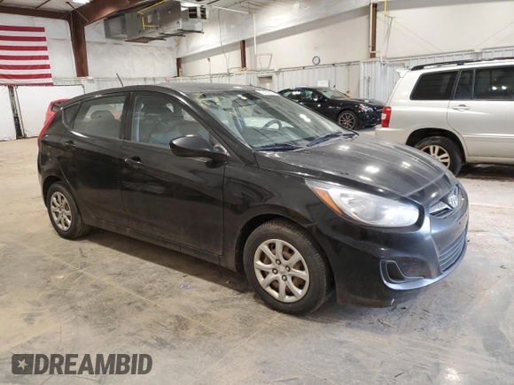 2013 Hyundai Accent GL with VIN KMHCT5AE4DU136721, listed as a Copart auction lot 53184005 with 354,709 mi miles and Clean Title. Bid and sale history available at carsss.com. Image 4.