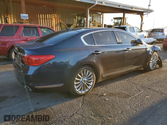 2015 Kia K900 Luxury with VIN KNALW4D45F6018058, listed as a Copart auction lot 49468845 with 150,899 mi miles and Clean title. Bid and sale history available at DreamBid. Image 3.