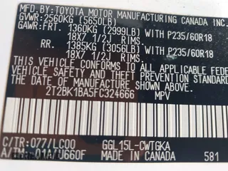 2015 Lexus RX 350 with VIN 2T2BK1BA5FC324666, listed as a IAAI auction lot 41995806 with 45,500 mi miles and . Bid and sale history available at DreamBid. Image 9.