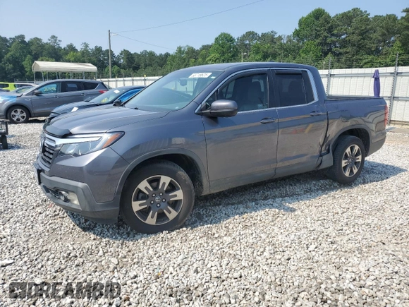 2017 Honda Ridgeline RTL-T with VIN 5FPYK2F69HB010616, listed as a Copart auction lot 58718625 with 113,047 mi miles and Salvage title. Bid and sale history available at DreamBid. Image 1.