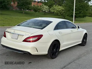 2015 Mercedes-Benz CLS 400 with VIN WDDLJ6HB3FA134089, listed as a Copart auction lot 57528665 with 107,996 mi miles and Clean title. Bid and sale history available at DreamBid. Image 4.