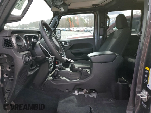 2023 Jeep Gladiator Sport S with VIN 1C6HJTAG9PL572388, listed as a Copart auction lot 53346475 with 11,081 mi miles and Salvage title. Bid and sale history available at DreamBid. Image 7.