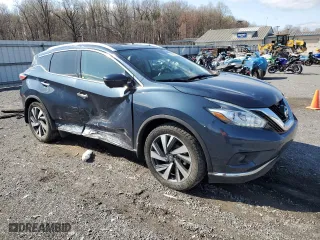 2018 Nissan Murano Platinum with VIN 5N1AZ2MH7JN164271, listed as a Copart auction lot 51427635 with 108,734 mi miles and Salvage Title. Bid and sale history available at carsss.com. Image 4.