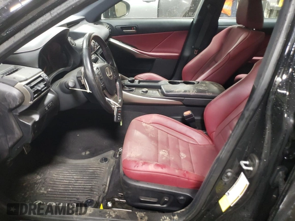 2020 Lexus IS 300 F Sport with VIN JTHG81F25L5043275, listed as a Copart auction lot 84169304 with 75,642 mi miles and Salvage title. Bid and sale history available at DreamBid. Image 7.