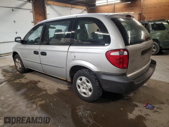 2001 Dodge Caravan SE with VIN 1B4GP25B91B189198, listed as a Copart auction lot 80727184 with 61,836 mi miles and Salvage Title. Bid and sale history available at DreamBid. Image 2.