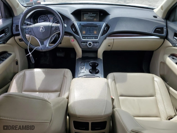 2016 Acura MDX w/Tech with VIN 5FRYD4H41GB012349, listed as a Copart auction lot 50397945 with 87,098 mi miles and Salvage Title. Bid and sale history available at carsss.com. Image 8.