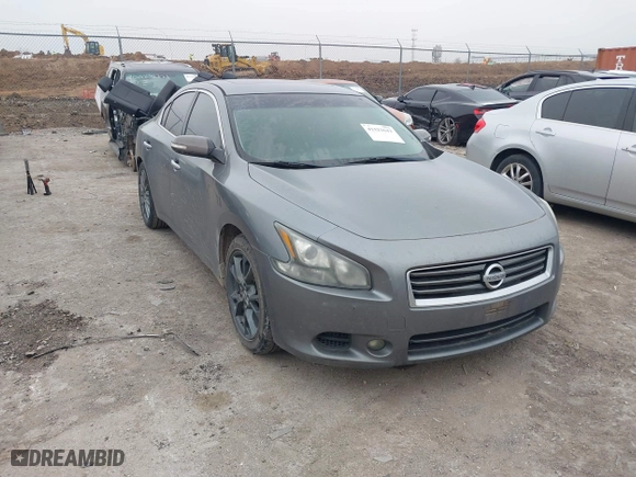 2014 Nissan Maxima 3.5 SV w/Sport Pkg with VIN 1N4AA5AP8EC489513, listed as a IAAI auction lot 41523643 with 130,655 mi miles. Bid and sale history available at carsss.com. Image 1.