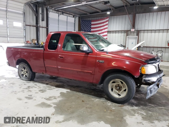 2000 Ford F-150 XL with VIN 1FTZX1720YKB22051, listed as a Copart auction lot 88255005 with 243,759 mi miles and Salvage Title. Bid and sale history available at carsss.com. Image 4.