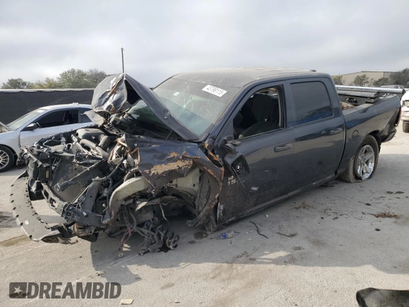 2018 Ram 1500 Express z VIN 1C6RR6KT9JS314881, wystawiony jako Copart lot #43798115 z przebiegiem Nie podano mil oraz Szkoda całkowita • Salvage title. Historia ofert i sprzedaży dostępna na DreamBid. Obrazek 1.