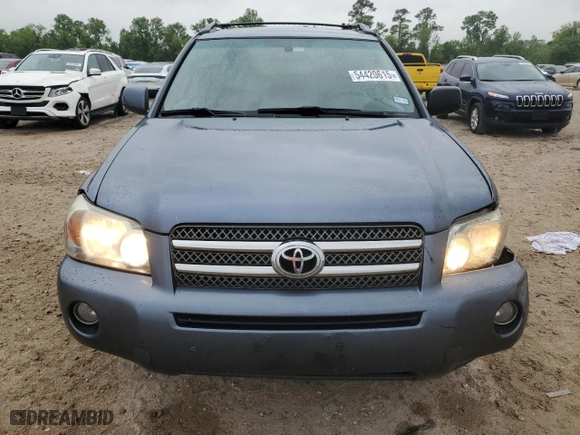 2006 Toyota Highlander Hybrid with VIN JTEEW21A760013419, listed as a Copart auction lot 54420615 with 248,666 mi miles and Clean Title. Bid and sale history available at carsss.com. Image 5.