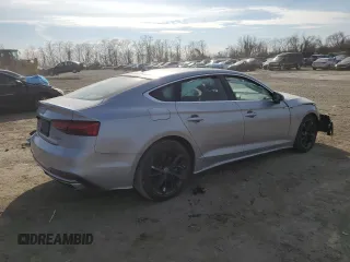 2020 Audi A5 Sportback Premium with VIN WAUANCF54LA006471, listed as a Copart auction lot 47631645 with 0 mi miles and Salvage Title. Bid and sale history available at carsss.com. Image 3.