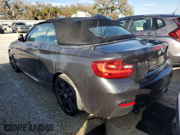 2017 BMW 2 Series M240i xDrive with VIN WBA2L3C30HV667640, listed as a Copart auction lot 76755554 with 39,695 mi miles and Salvage Title. Bid and sale history available at carsss.com. Image 2.