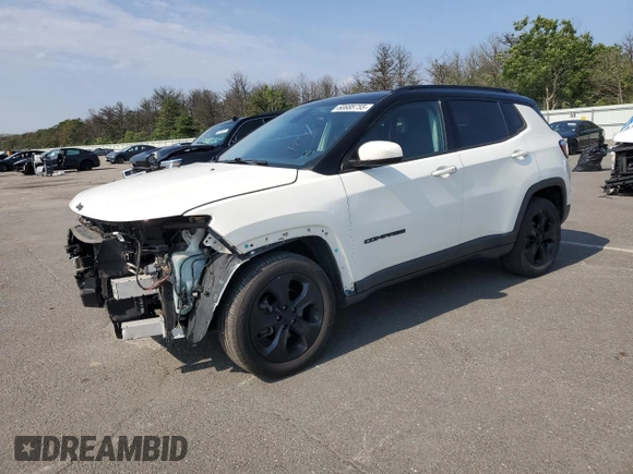 2018 Jeep Compass Latitude z VIN 3C4NJDBB3JT326243, wystawiony jako Copart lot #60688755 z przebiegiem 55 432 mil mil oraz Szkoda całkowita • Salvage title. Historia ofert i sprzedaży dostępna na DreamBid. Obrazek 1.