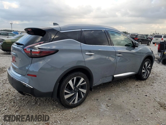 2023 Nissan Murano SL with VIN 5N1AZ2CJ7PC118125, listed as a Copart auction lot 43538625 with 12,381 mi miles and Salvage Title. Bid and sale history available at DreamBid. Image 3.