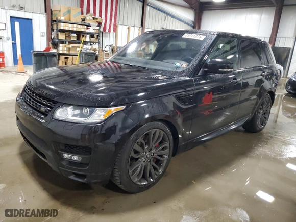 2017 Land Rover Range Rover Sport HSE Dynamic with VIN SALWV2FV5HA684634, listed as a Copart auction lot 45911075 with 61,555 mi miles and Salvage Title. Bid and sale history available at carsss.com. Image 1.