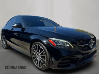 2019 Mercedes-Benz C 300 with VIN 55SWF8DB3KU287744, listed as a Copart auction lot 55195355 with 99,216 mi miles and Clean Title. Bid and sale history available at DreamBid. Image 1.