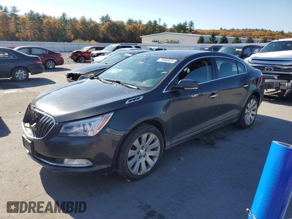 2014 Buick LaCrosse Leather with VIN 1G4GC5G37EF291003, listed as a Copart auction lot 76665934 with 217,036 mi miles and Salvage title. Bid and sale history available at DreamBid. Image 1.