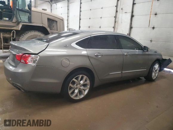 2018 Chevrolet Impala Premier with VIN 2G1125S39J9110015, listed as a Copart auction lot 86891744 with 124,108 mi miles and Salvage Title. Bid and sale history available at DreamBid. Image 3.