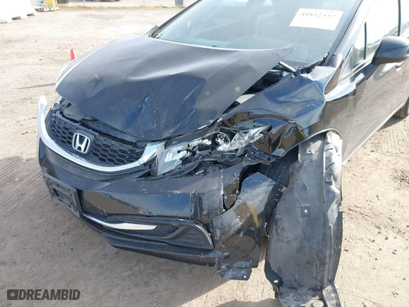 2013 Honda Civic Sdn LX with VIN 19XFB2F5XDE277562, listed as a IAAI auction lot 41852337 with 146,997 mi miles. Bid and sale history available at carsss.com. Image 6.