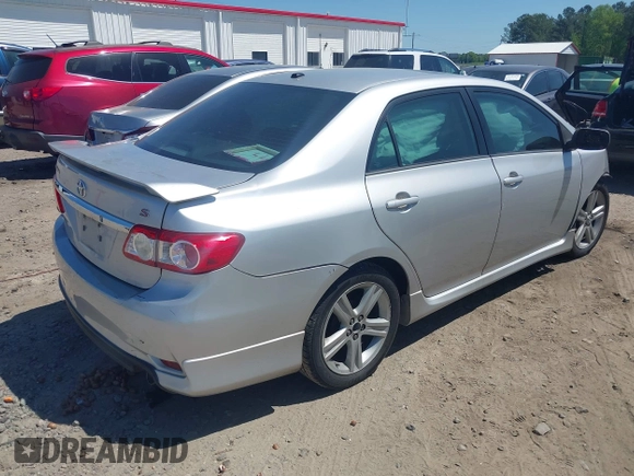 2013 Toyota Corolla L with VIN 5YFBU4EE9DP105916, listed as a IAAI auction lot 42064103 with 263,531 mi miles. Bid and sale history available at carsss.com. Image 4.