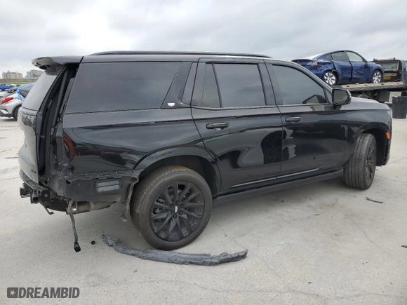2024 Cadillac Escalade RWD Sport with VIN 1GYS3FKL9RR110347, listed as a Copart auction lot 79313364 with 25,799 mi miles and Salvage Title. Bid and sale history available at carsss.com. Image 3.