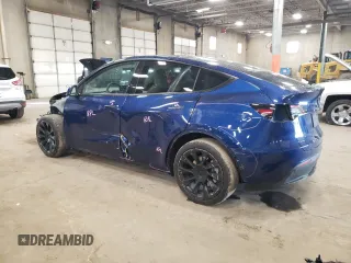 2023 Tesla Model Y Long Range with VIN 7SAYGDEE7PA180793, listed as a Copart auction lot 46706855 with 18,136 mi miles and Non Repairable. Bid and sale history available at DreamBid. Image 2.