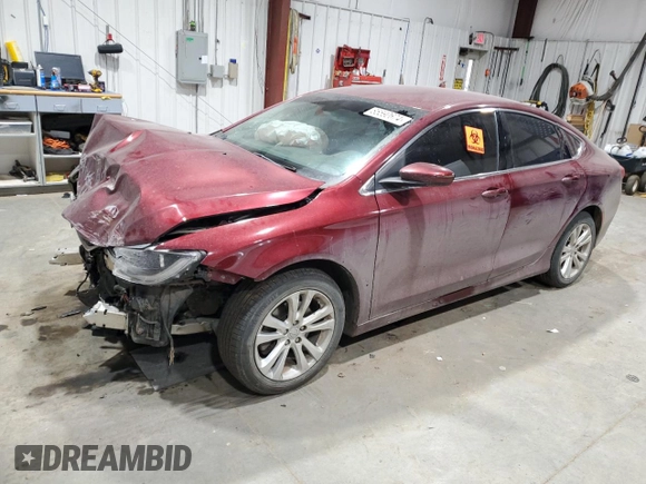 2015 Chrysler 200 Limited with VIN 1C3CCCAB6FN743767, listed as a Copart auction lot 85590674 with 157,011 mi miles and Salvage Title. Bid and sale history available at DreamBid. Image 1.
